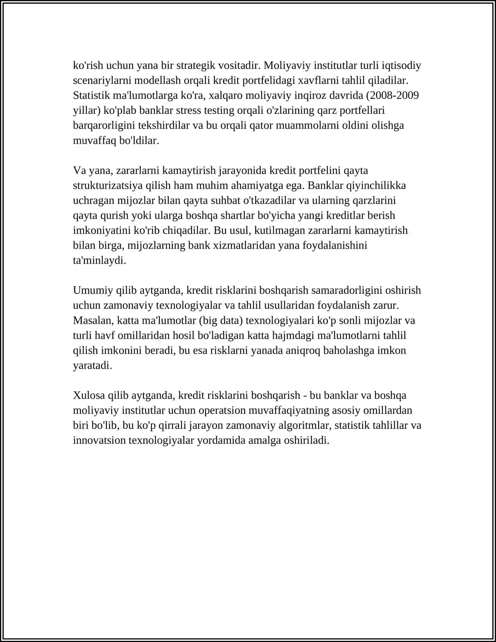 KREDITORK QARZLARI ZAXIRALAR VA SHARTLI MAJBURIYATLARI 4