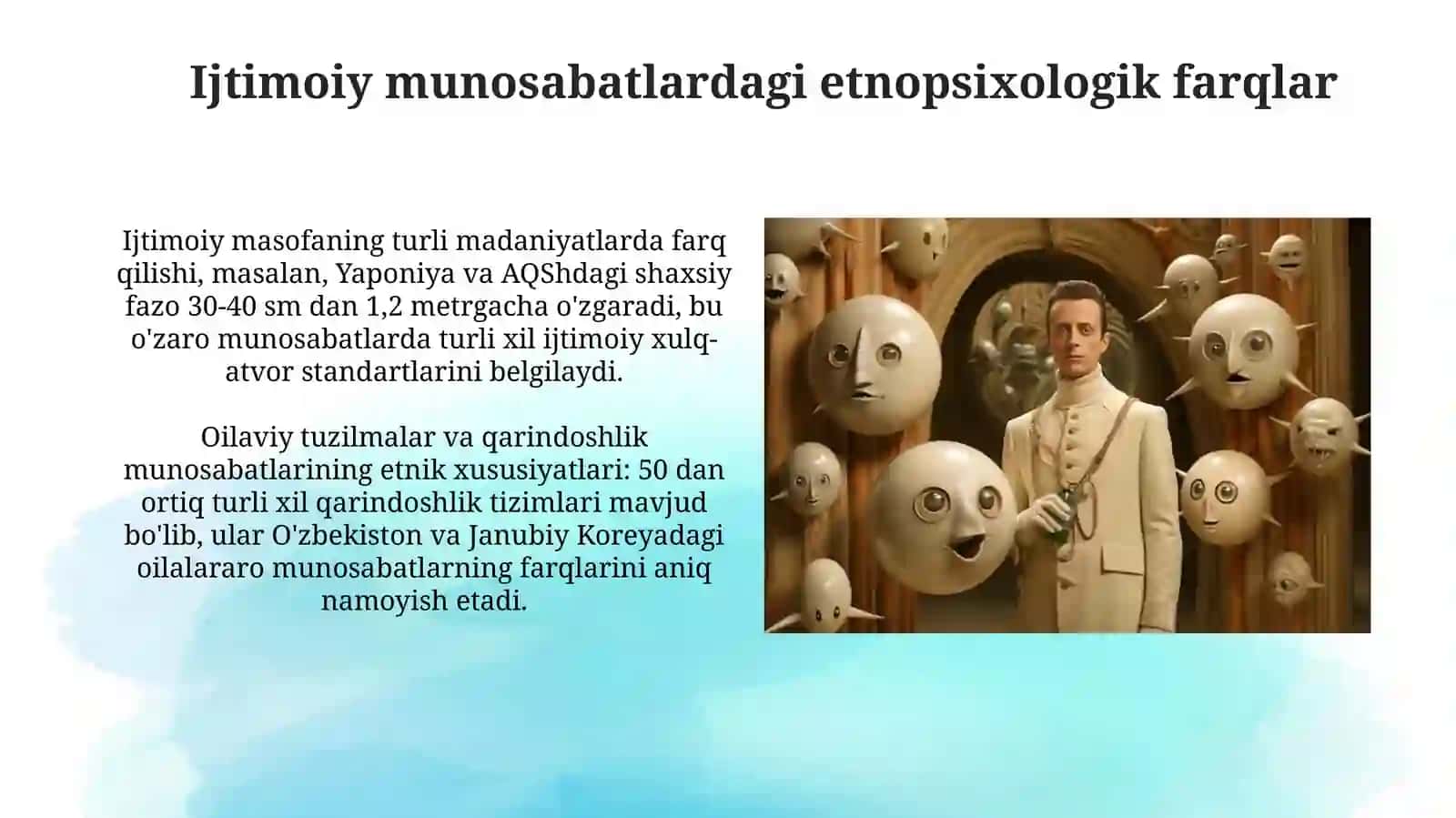 ishtimoiy munosabat va qadriyatlardagi etnopsixologia xissiy sohadagi farqlar. emotsiya turlari 4