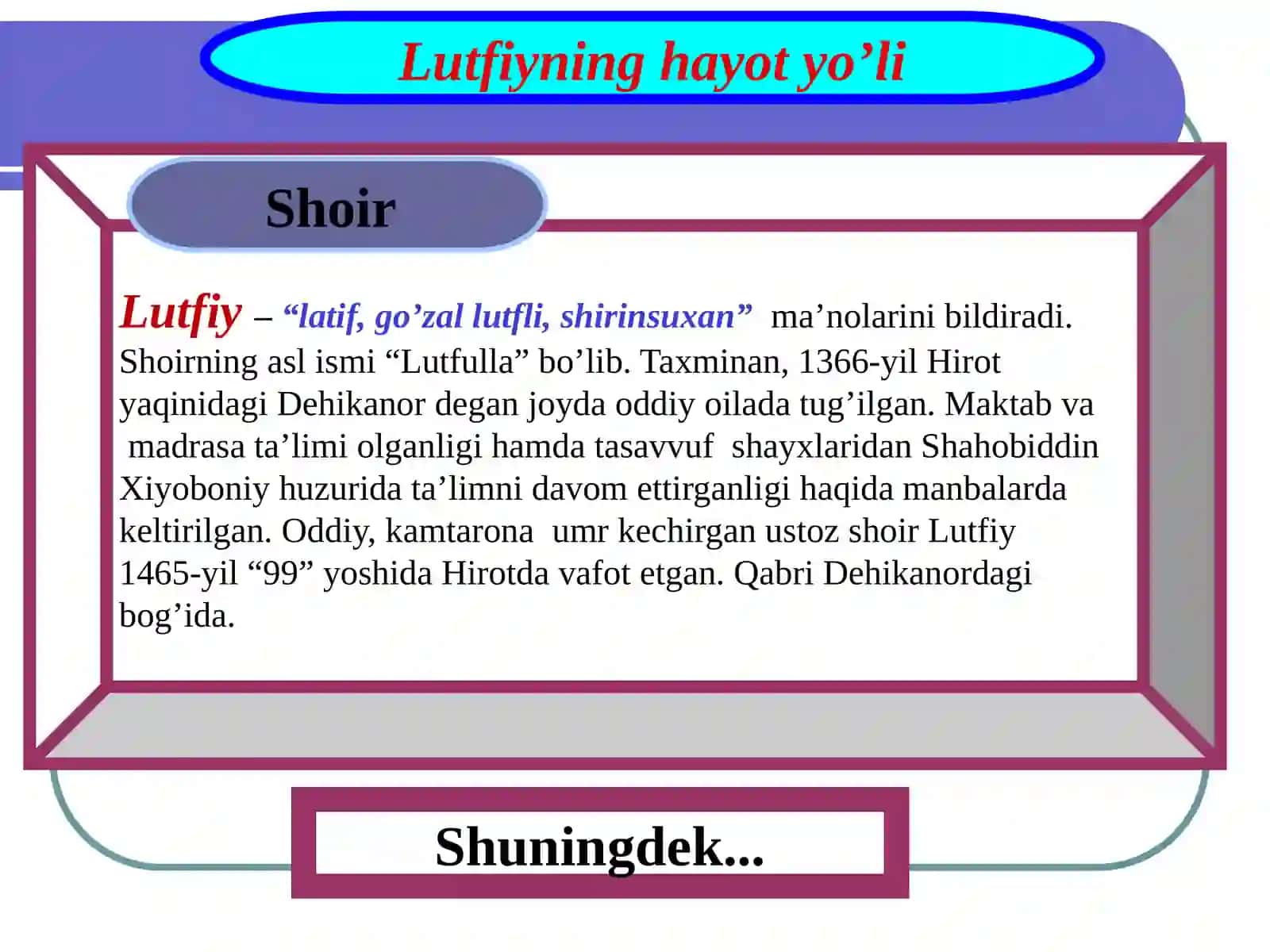 Lutfiy ijodiyoti 4