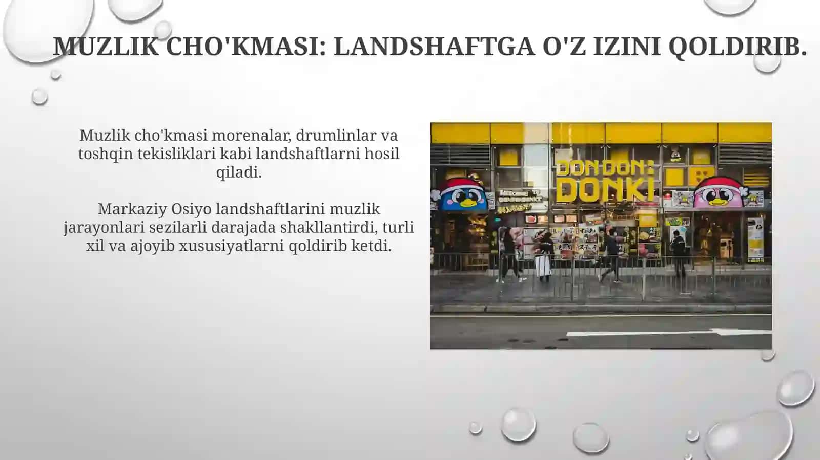 Muzlik jarayonlari va ularning o'rta osiyolandi 4