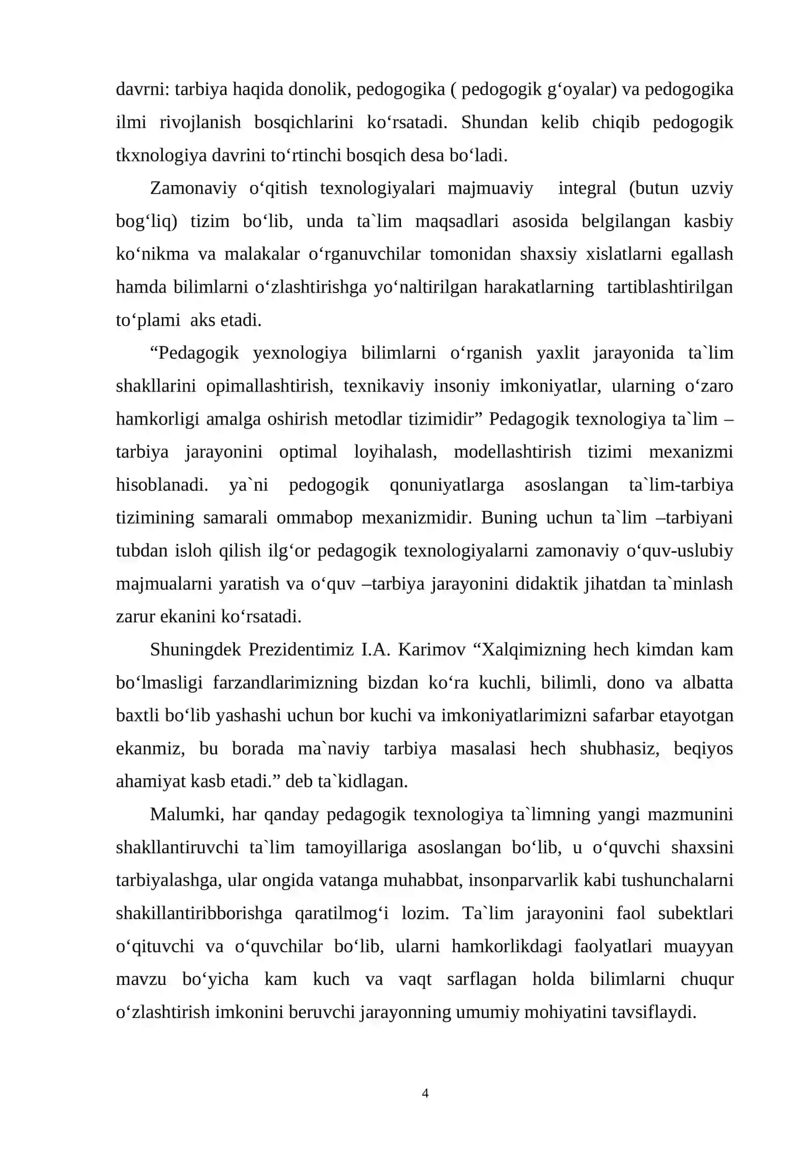 Boshlang‘ich sinf o‘quvchilarining tabiatga doir ilmiy tushunchalarini shakllantirishda pedagogik texnologiyalardan foydalanish 4