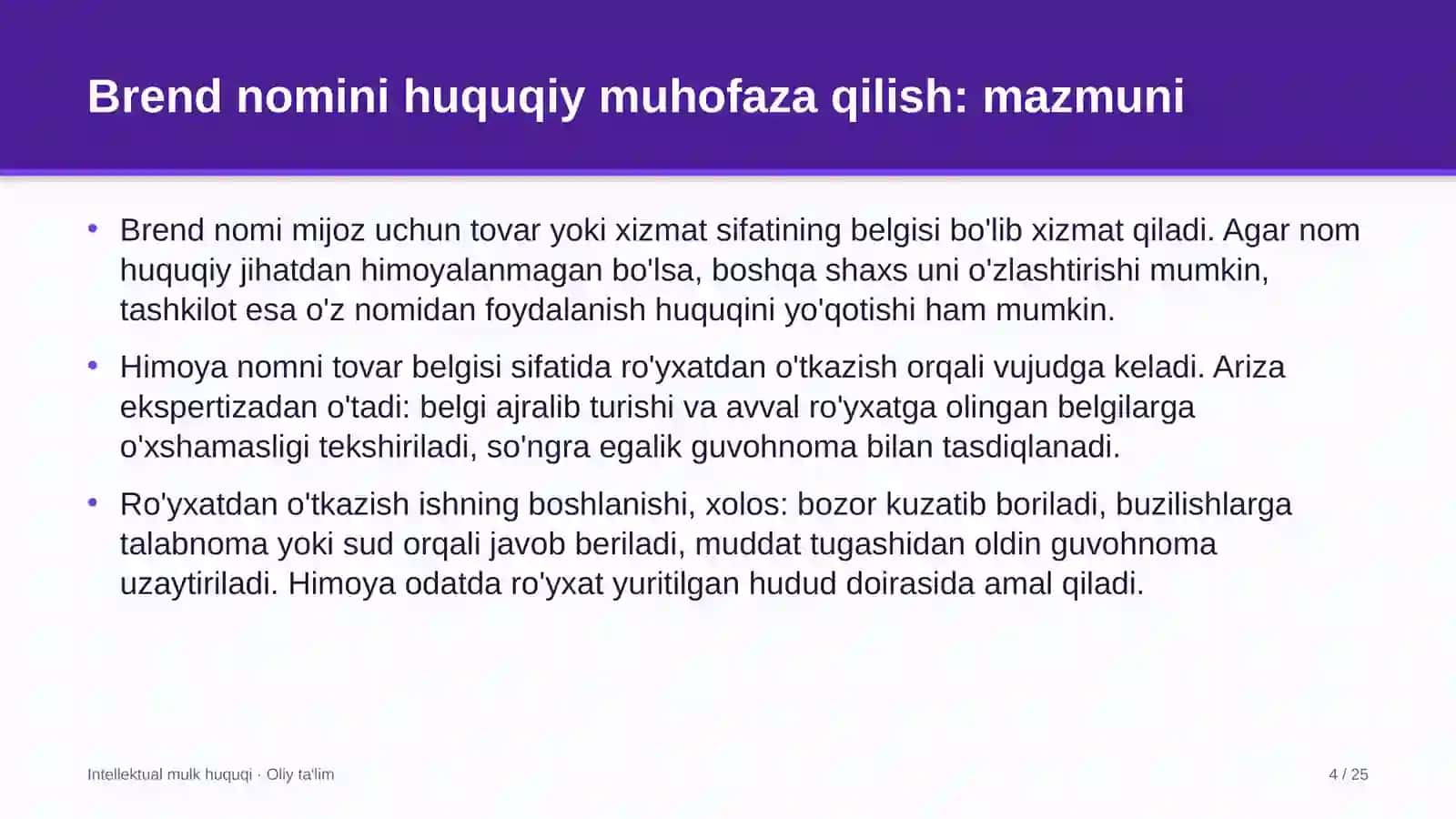 telekommunikatsiya kompaniyalarida brend nomini huquqiy muhofaza qilish 5453 4