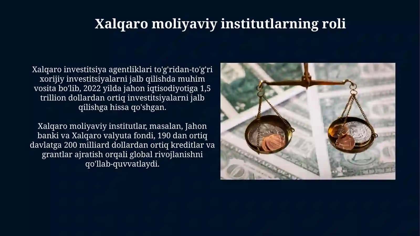 Xalqaro pul-kredit munosabatlari va ularni tartibga solish 4