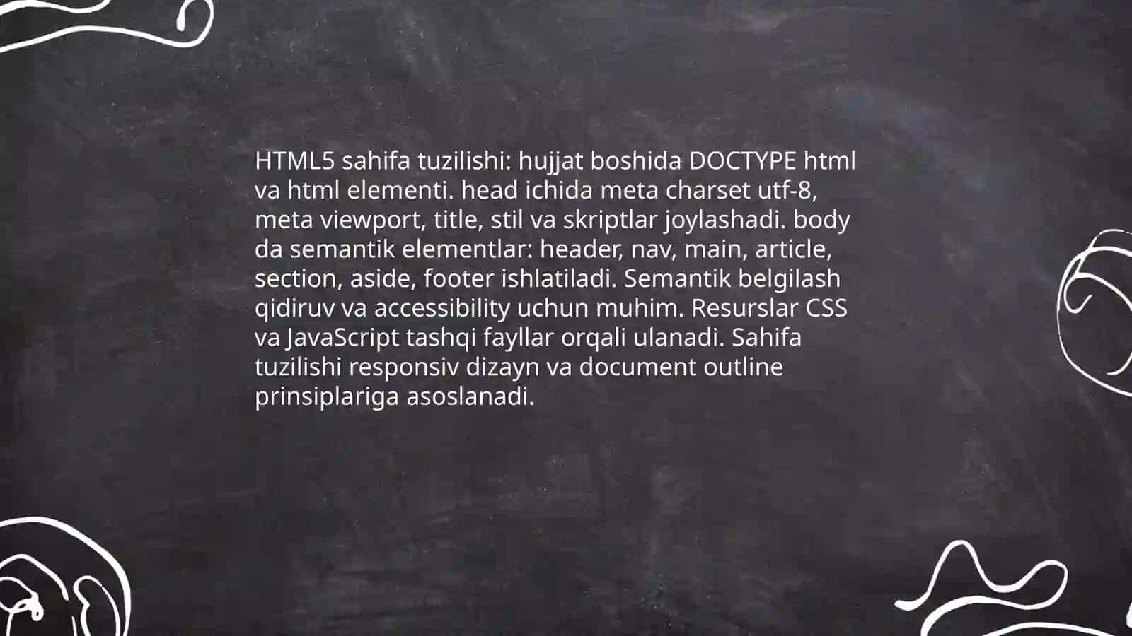 Veb dasturlash asoslari 4