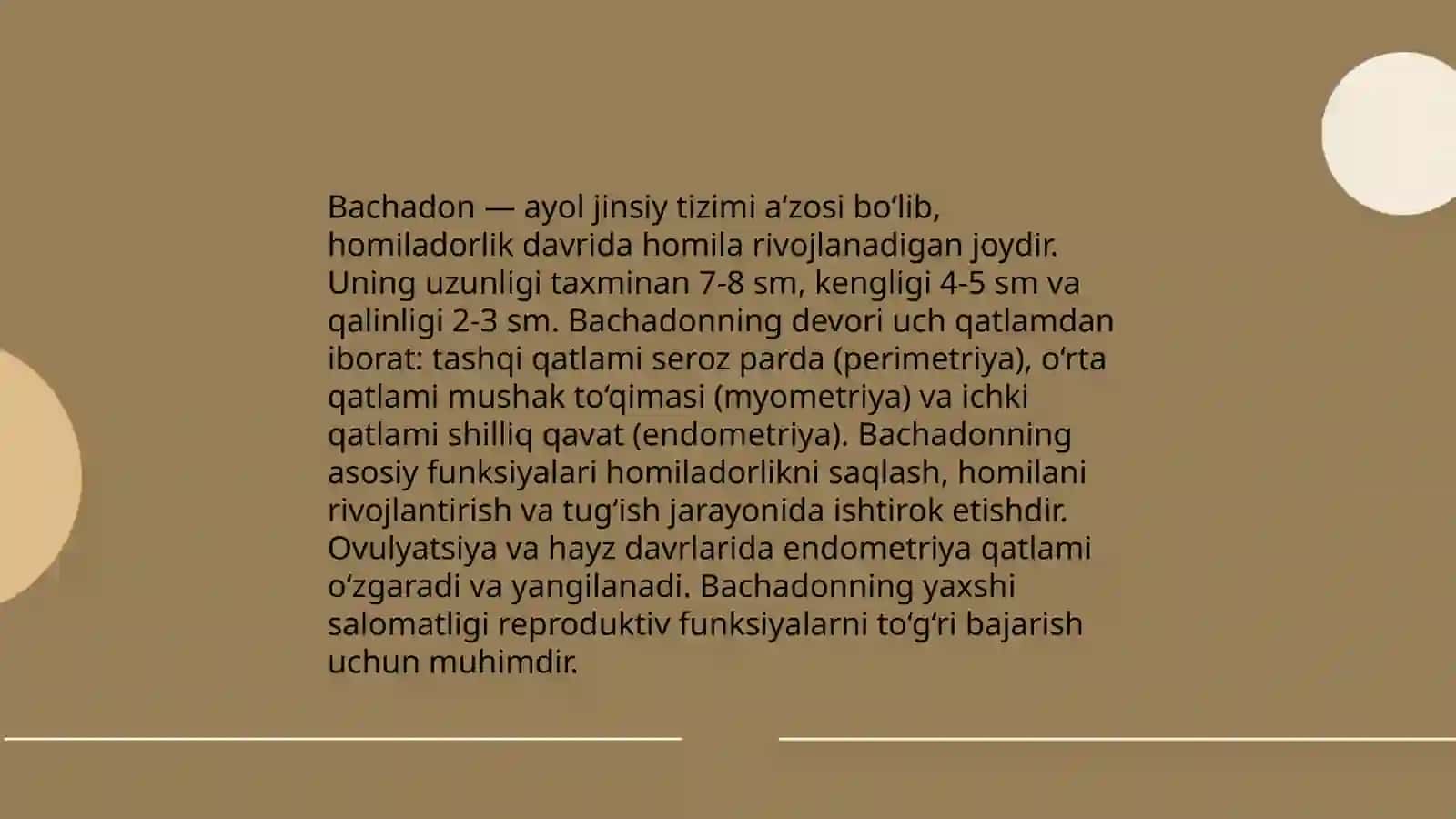 Bachadon disfunksional qon ketishlari sabablari 4