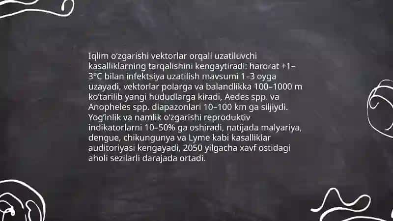 Iqlim oʻzgarishlarning tibbiy oqibatlari va kasalliklarning global tashvishlari 4
