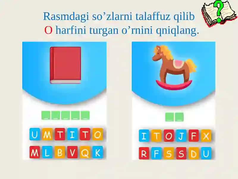 O harfi dars ishlanmasi 4