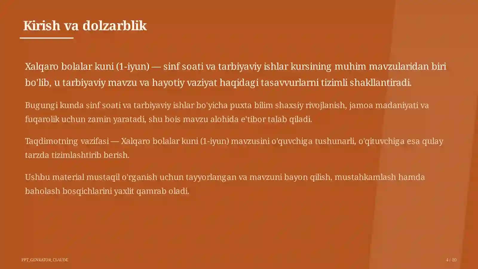 Xalqaro bolalar kuni (1-iyun) Taqdimotlari 4