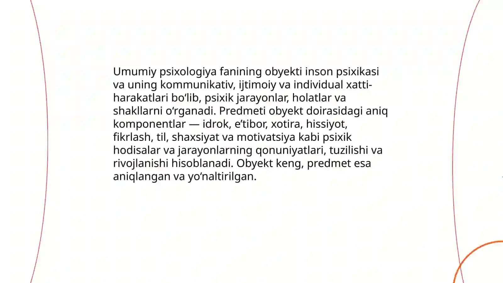 Umumiy psixologiya fanining predmeti, maqsad va vazifalari 4