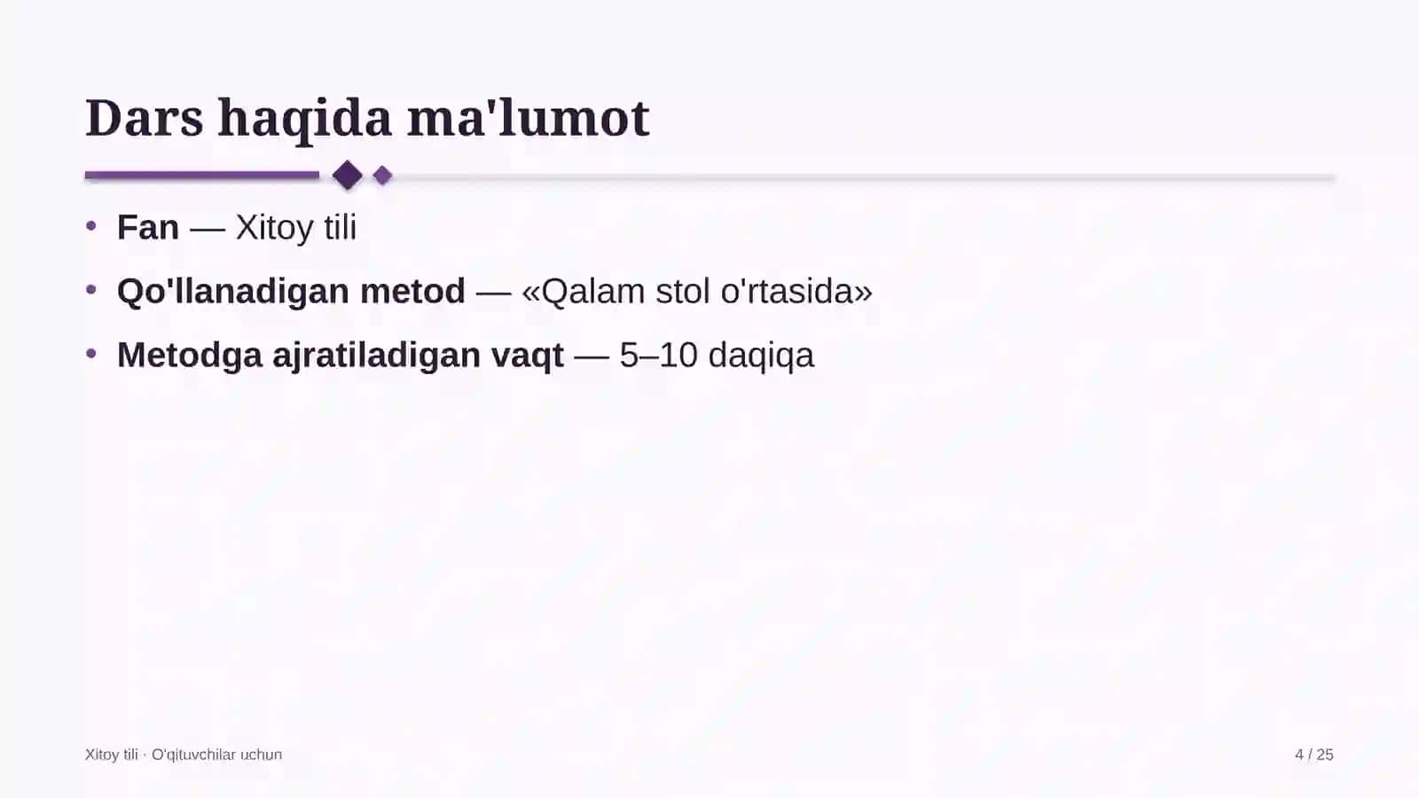 xitoy tili darslarida qalam stol o'rtasida metodidan foydalanish 3176 4