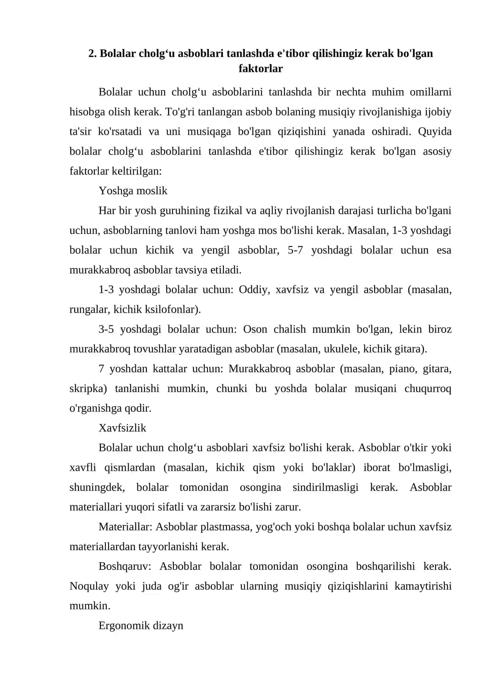 Turli yosh gurux bolalarining bolalar cholgʻu asboblari 4