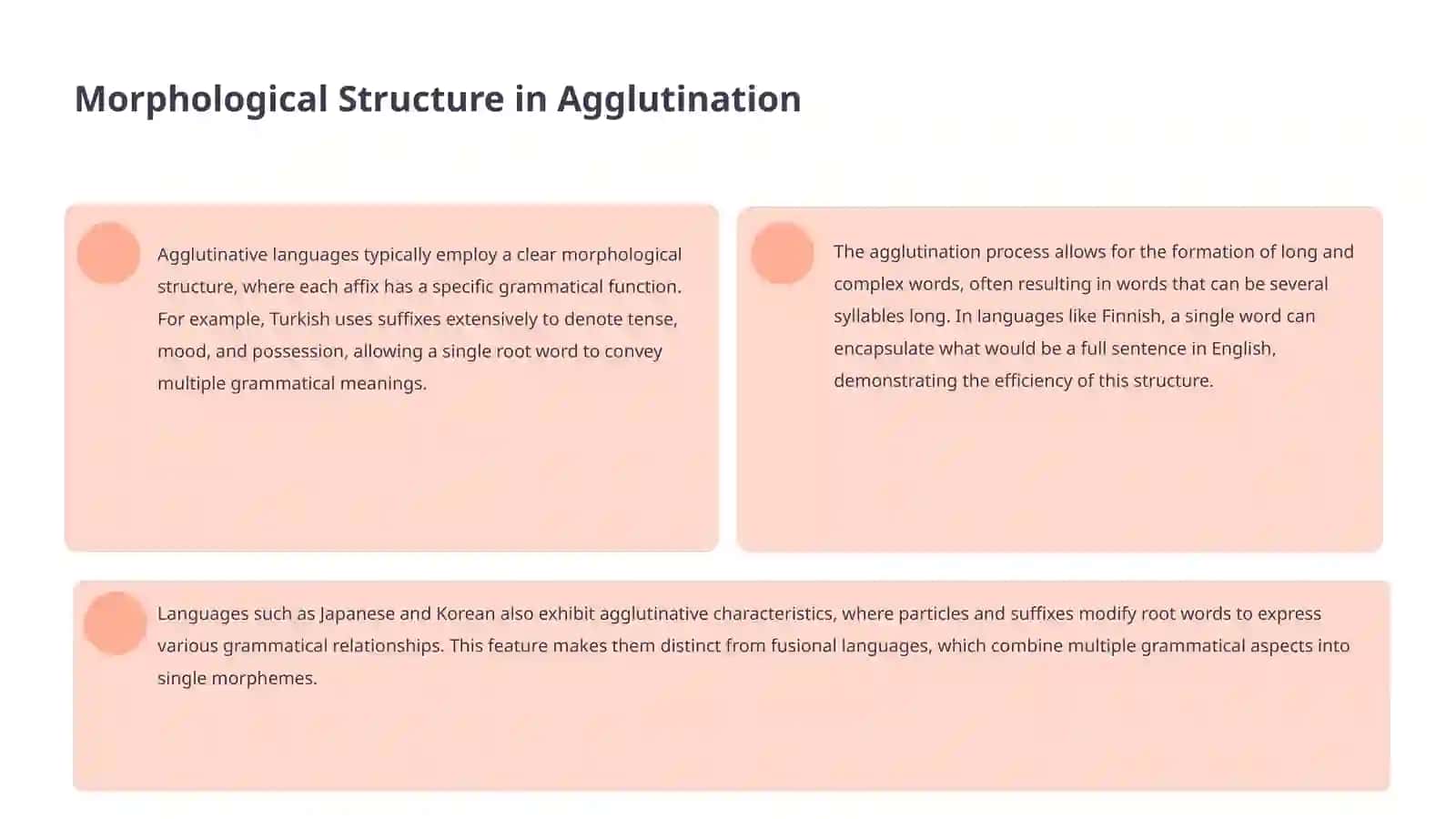 Agglutinated type of the language 4