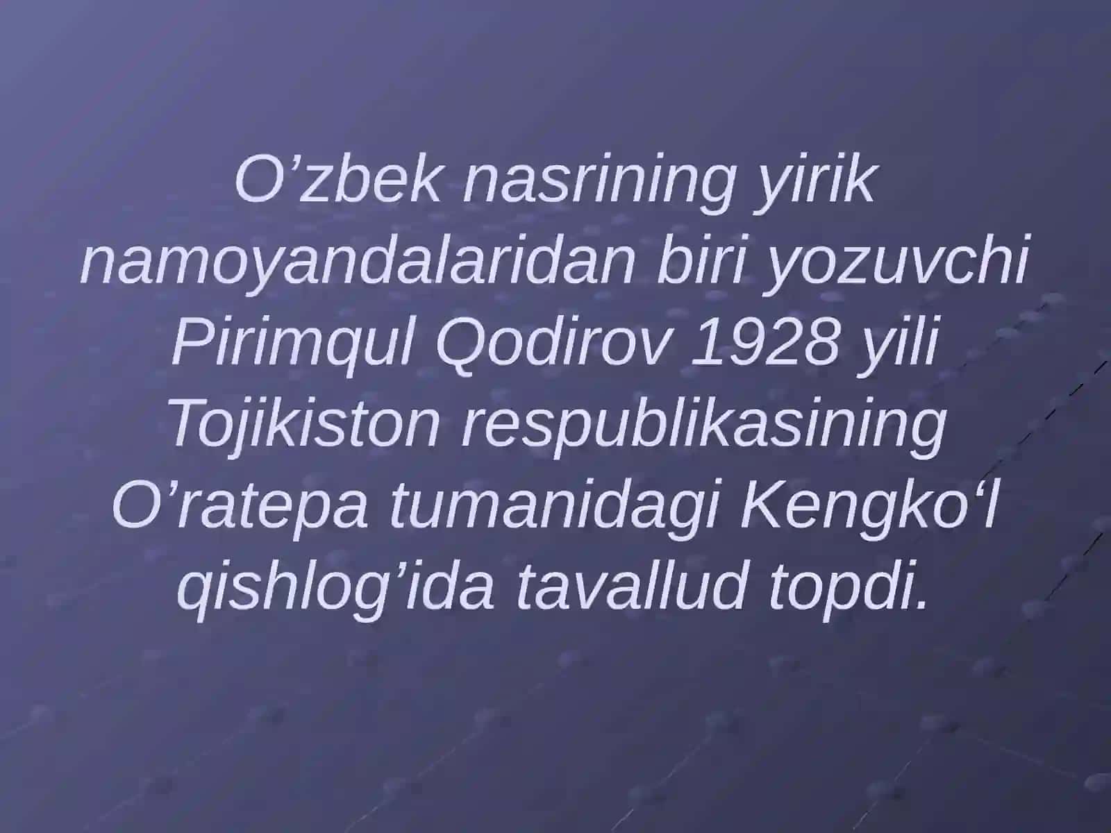 Pirimqul Qodirov 4