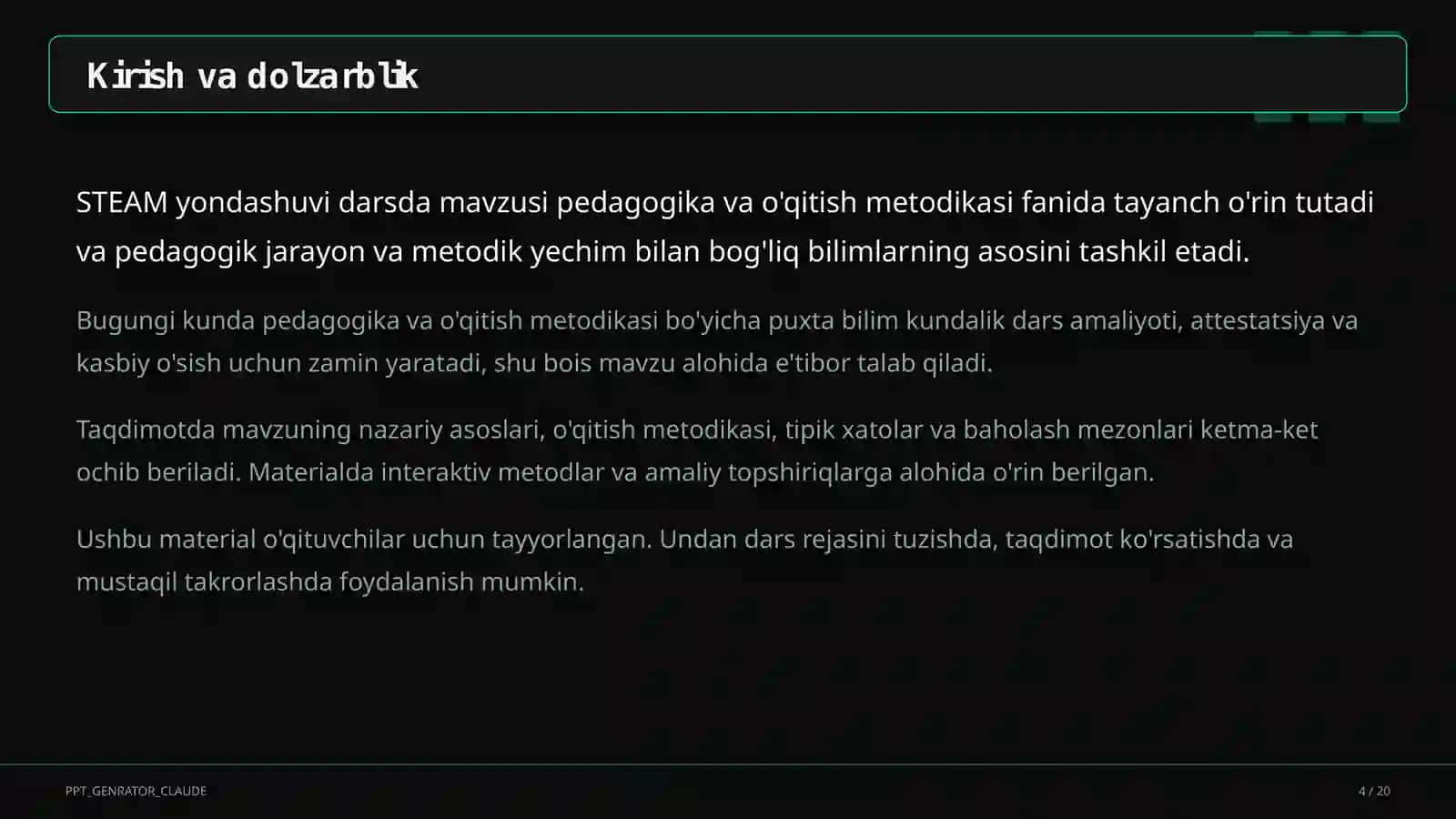 STEAM yondashuvi darsda 4