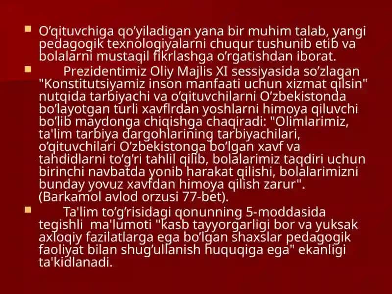 pedagoglik kasbining jamiyatdagi o'rni 4