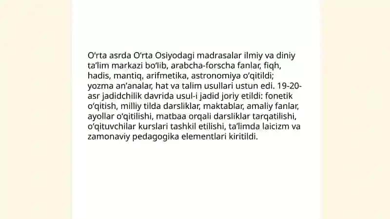 Innovatsion ta'limining rivijlanish tarixi 4