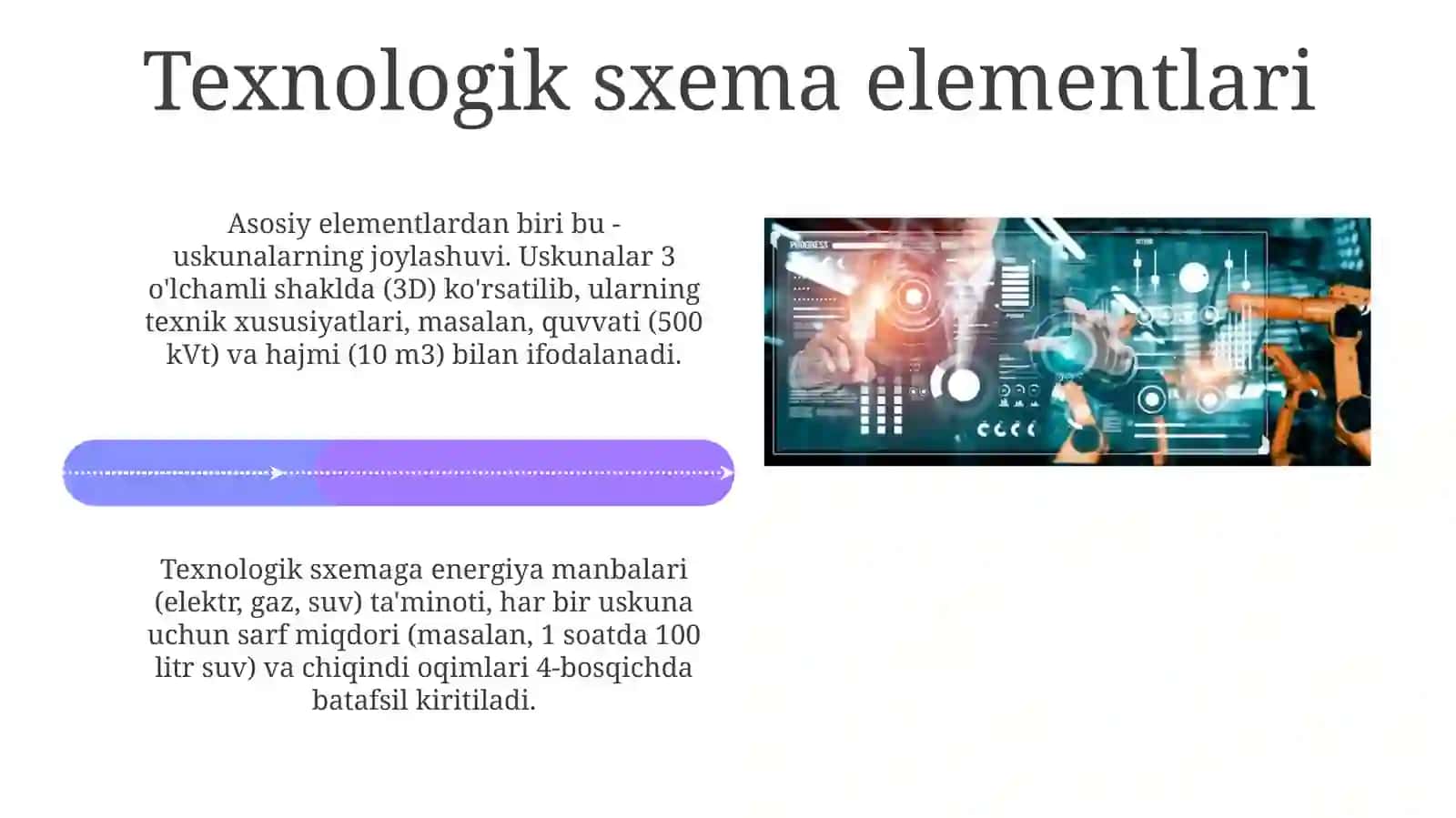 Ishlabchiqarish oqimini texnologik sxemasi tahlili 4