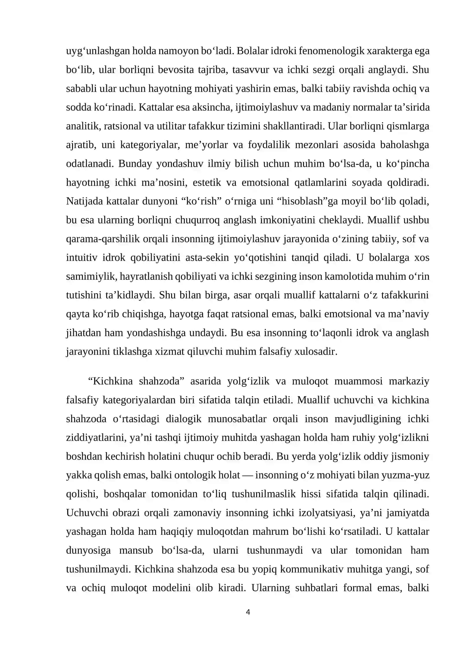 Kichkina shahzoda asari ESSE 4