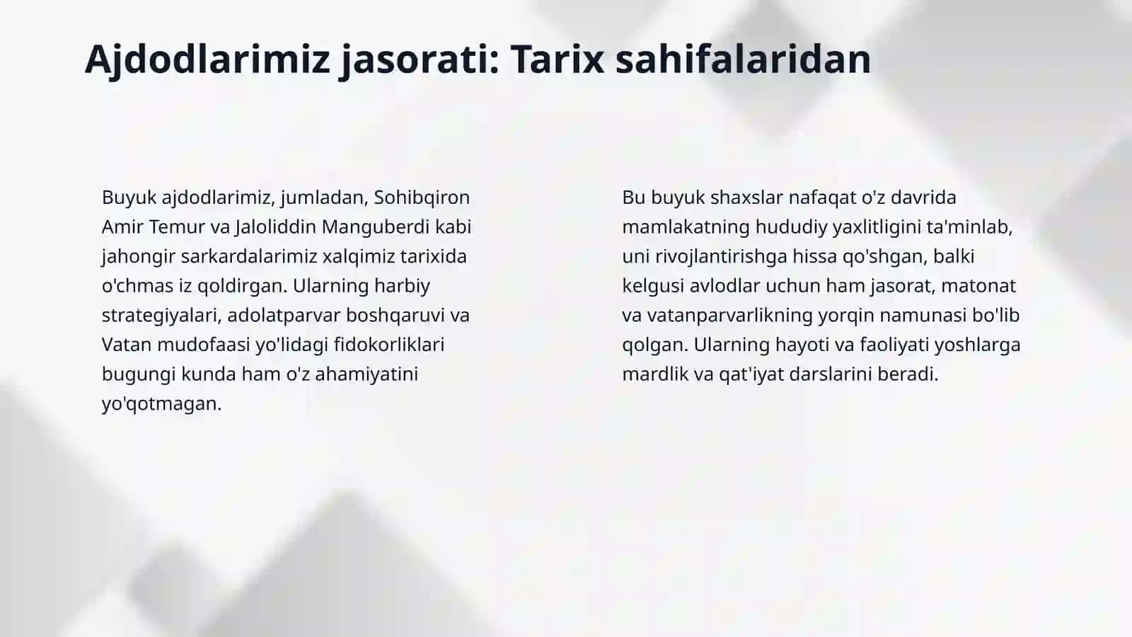 Vatanimiz milliy qahramonlari-yosh avlod uchun buyuk jasorat namunasi. 4