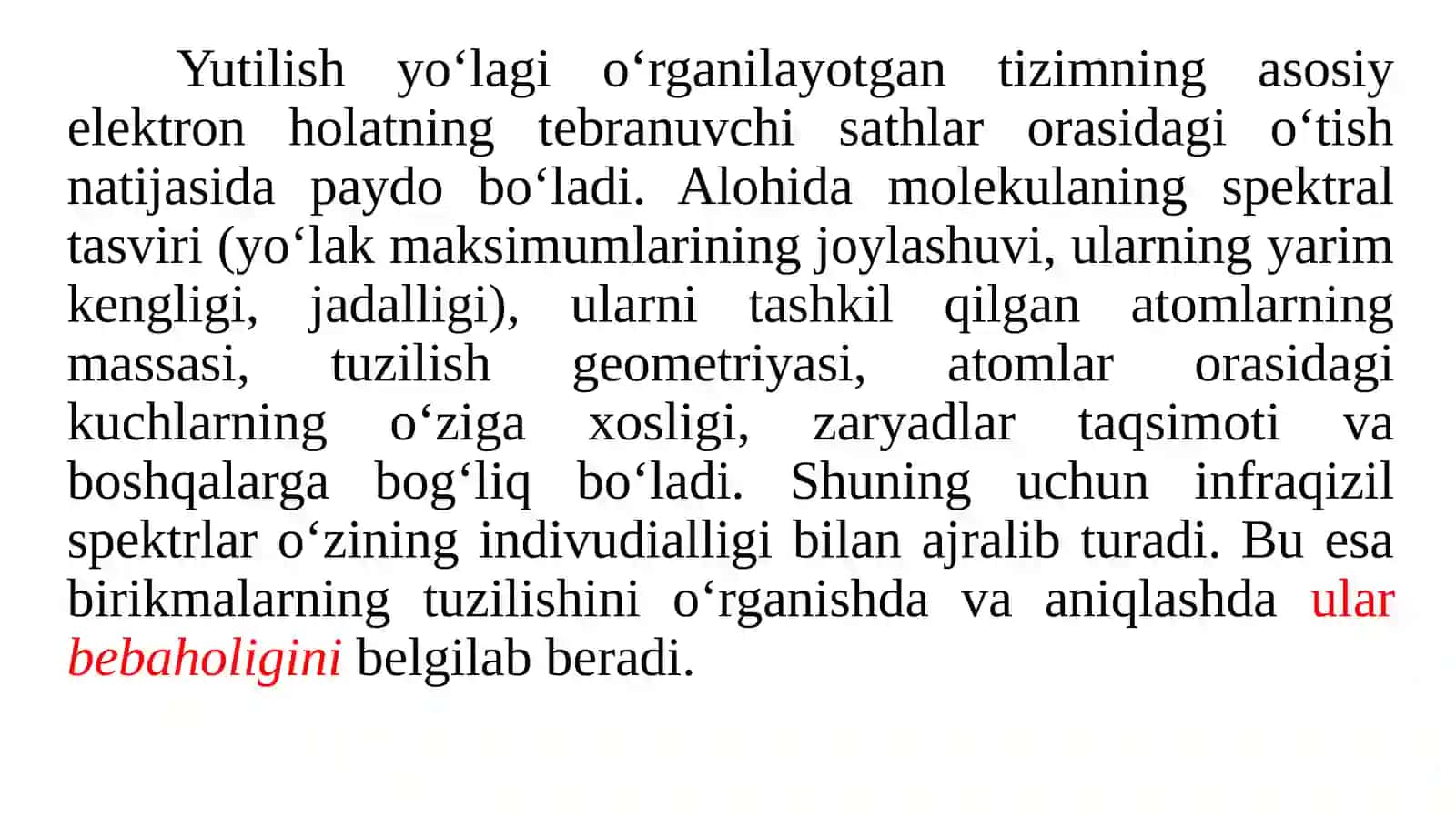 Infraqizil(IQ)spektroskopik tahlil usullari 4
