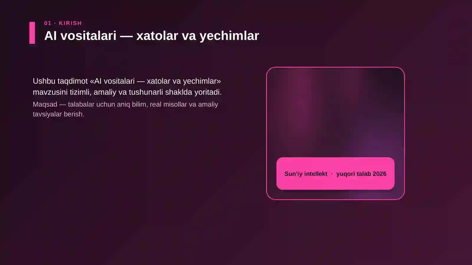 AI vositalari — xatolar va yechimlar 4