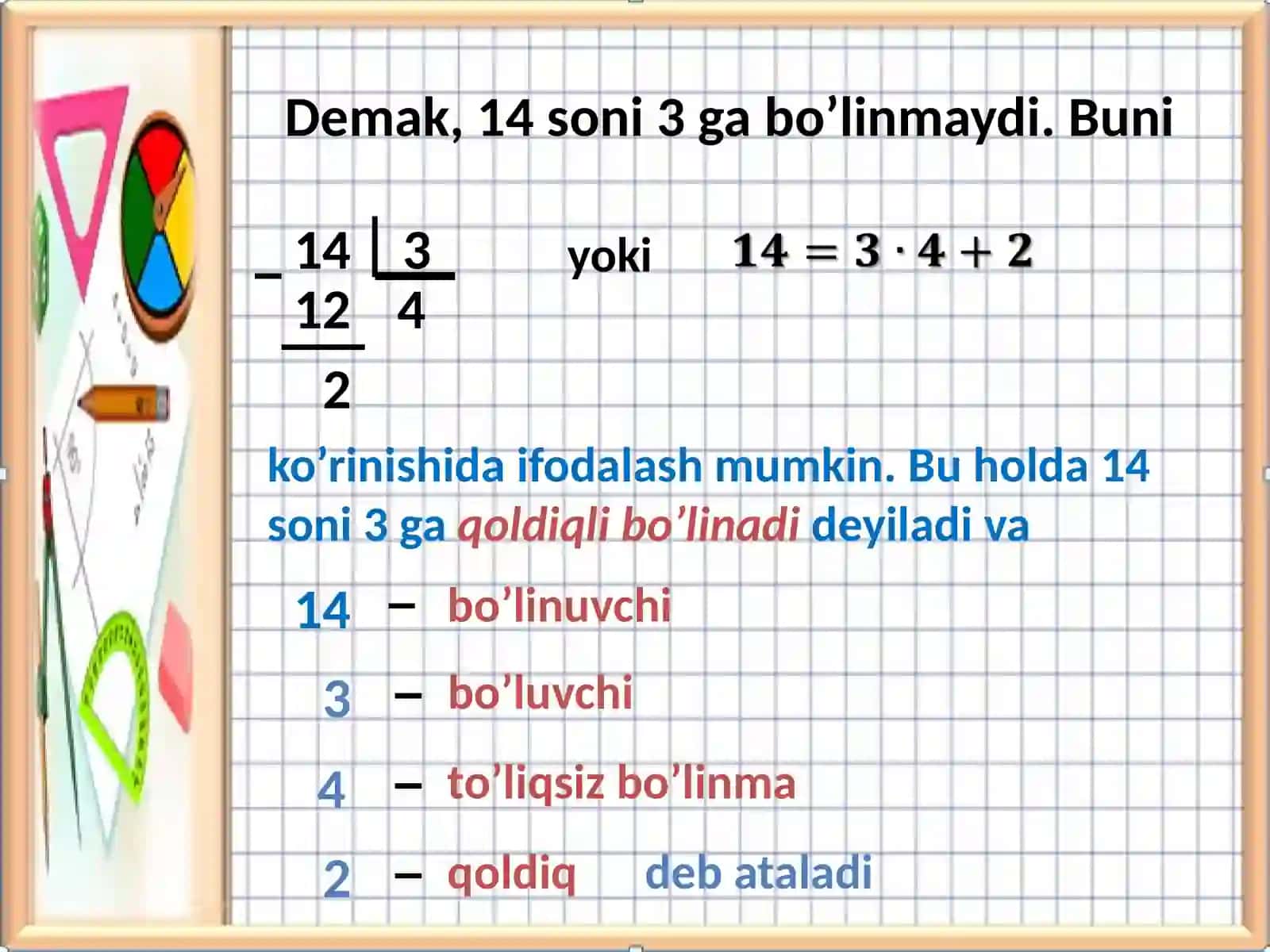 MATEMATIKA VA INFORMATIKA FANI O’QITUVCHISI XURRAMOVA FARIDA 4