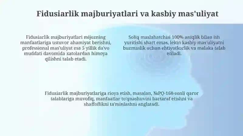 Sudda mijozning maqsadini ko'zlab vakillik qilishda soliq maslahati bo'yicha xizmatlar ko'rsatish 4