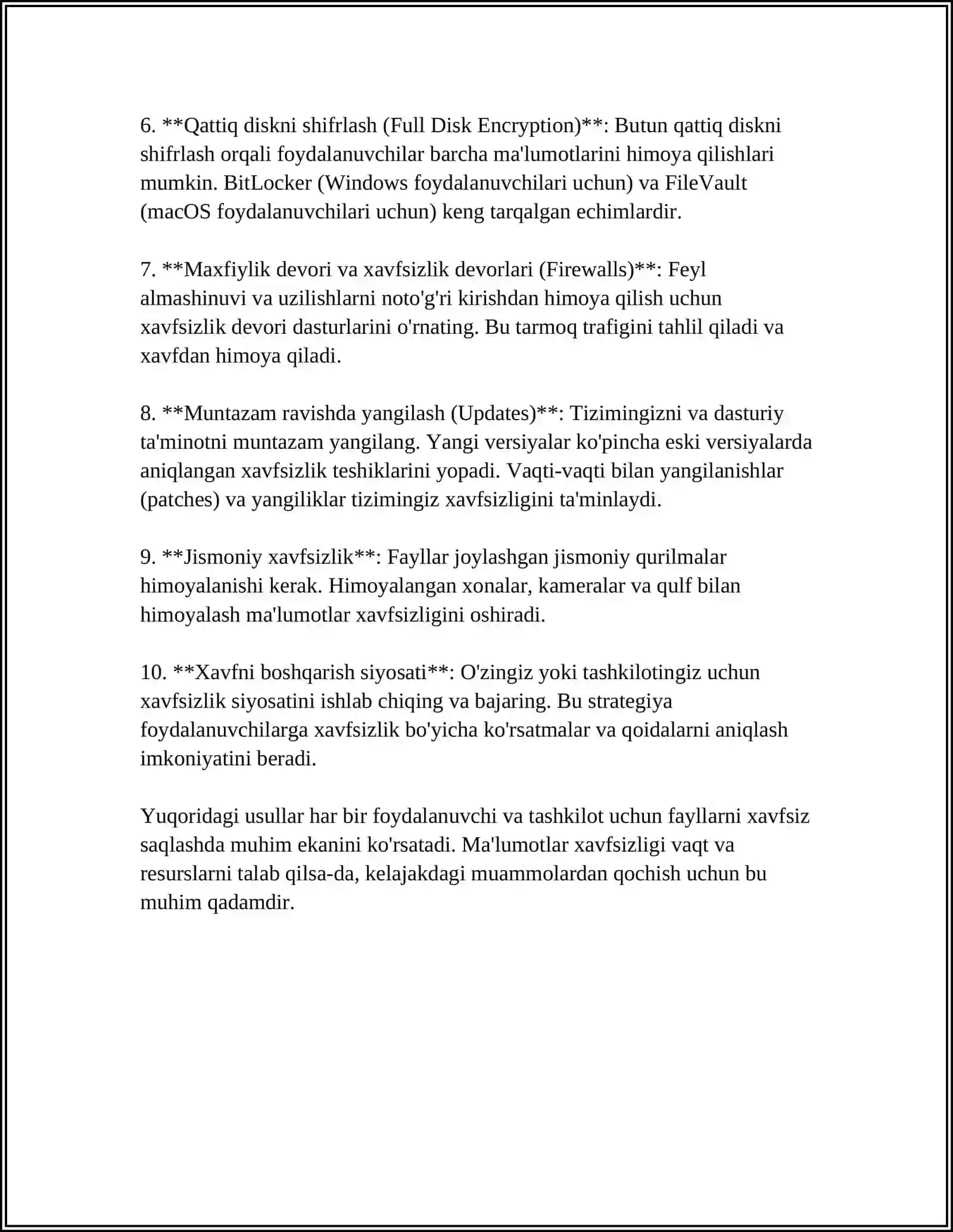 FAYLLARNI ARXIVLASH VA KOMPYUTERNI VIRUSLARDAN SAQLASH 4