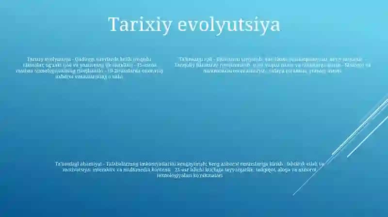 Ommaviy Axborot Vositalarining Ta'lim Va Tarbiya Jarayonidagi O'Rni Va Ahamiyati 4