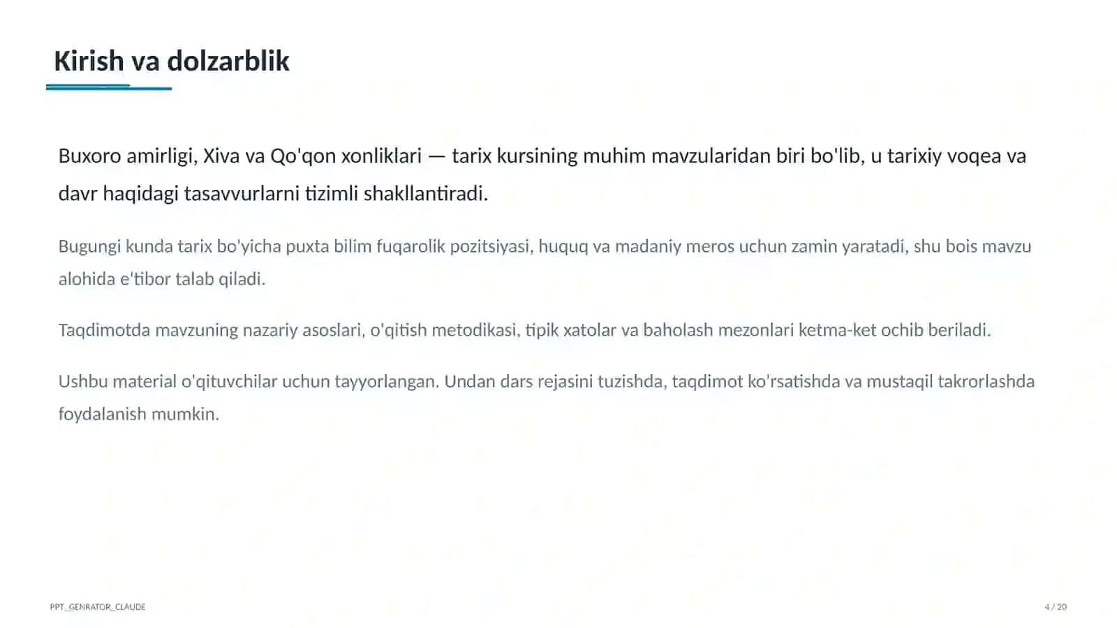 Buxoro amirligi, Xiva va Qo'qon xonliklari (8-sinf) 4