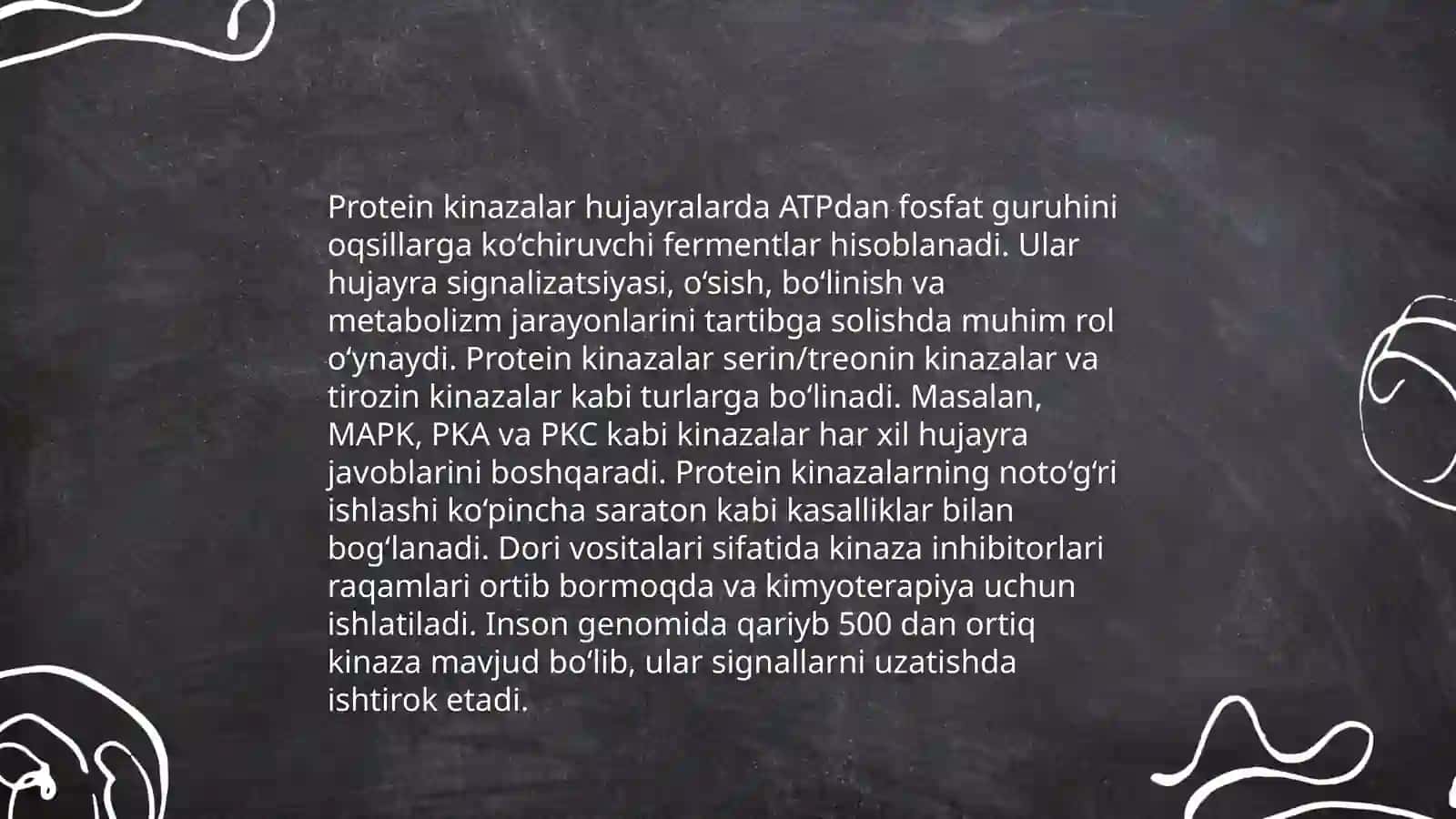 Oqsillar fosforillanish yetuk oqsillar faolligi modifikatsiyalanish sifatida protein knazalar,fosfotazalar 4