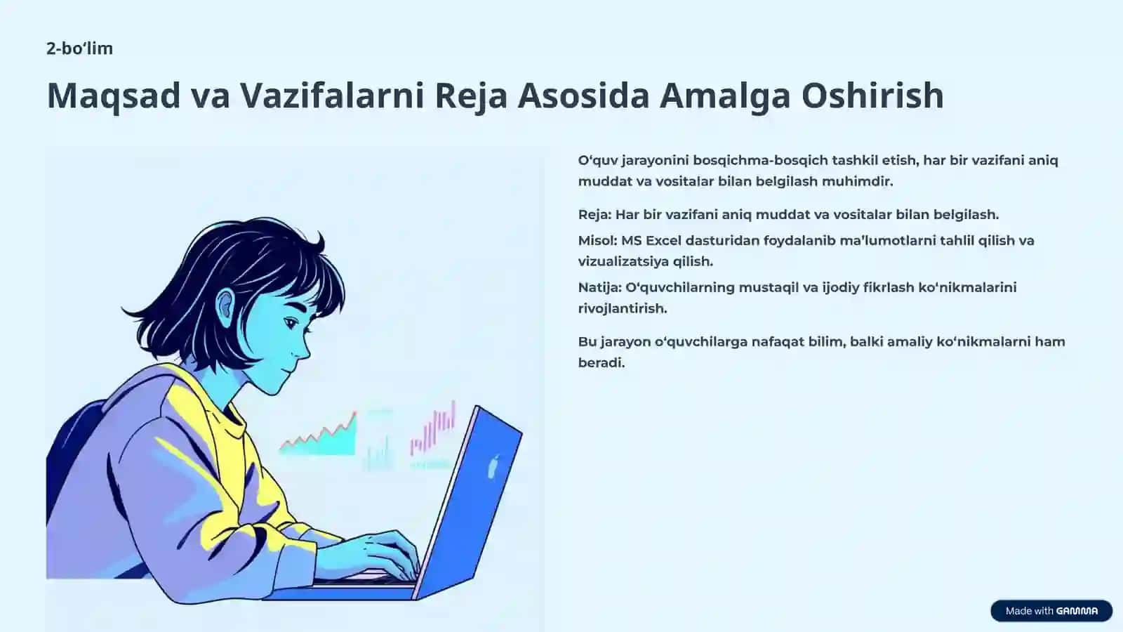 O‘quv Maqsadlari Tanlash va Texnologiyalashtirish: Zamonaviy Yondashuvlar 4