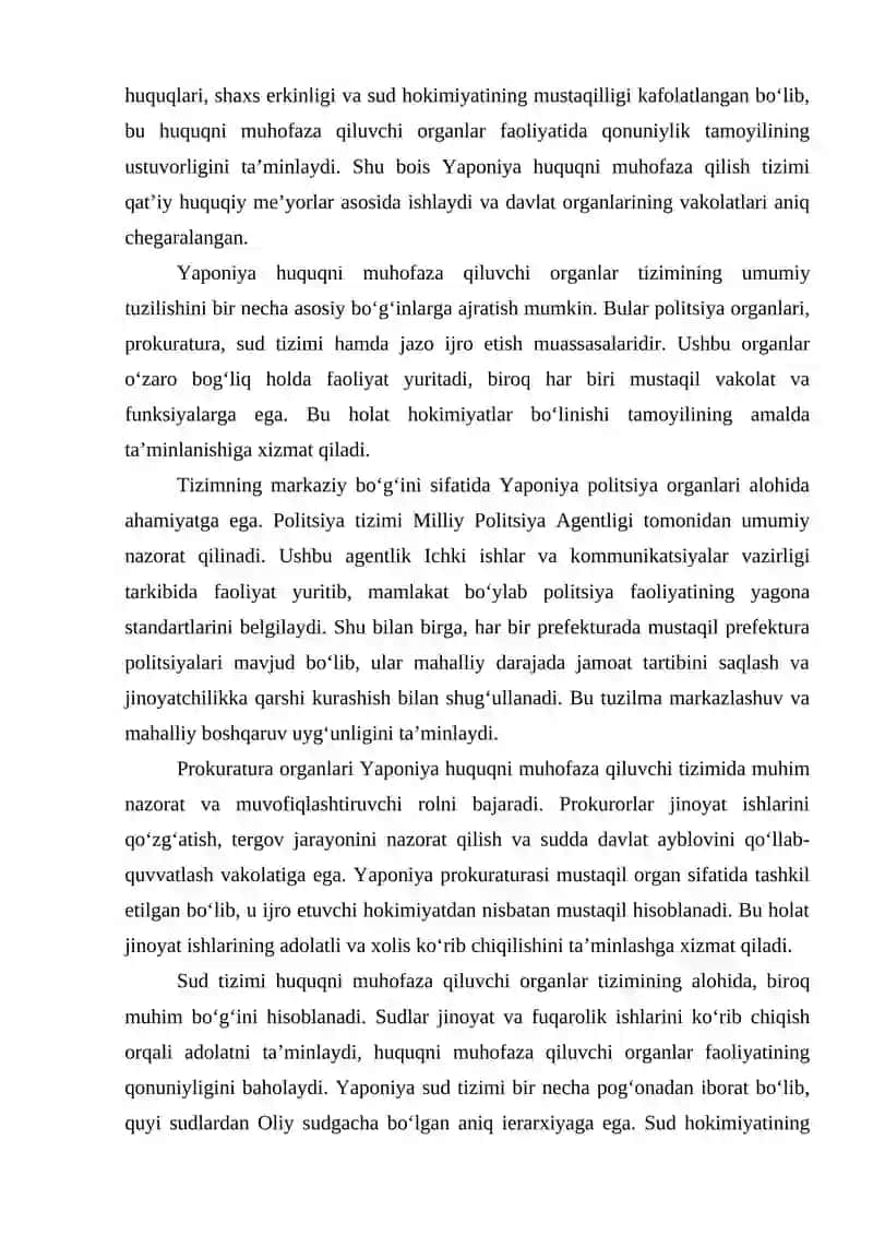 Yaponiya huquqni muhofaza qiluvchi organlar tizimi 4