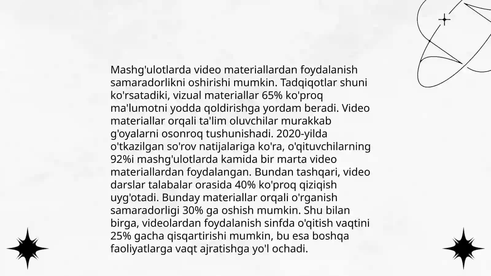 Multimedia texnologiyalardan foydalanishning mazmuni 4