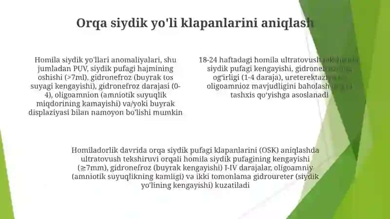 Siydik yo‘li va siydik pufagi tug‘ma anamalyalari nur tashxislash usullari 4