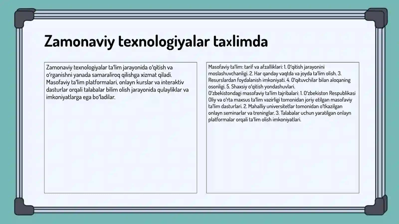 Innovatsiyalar va Zamonaviy Texnologiyalar 4