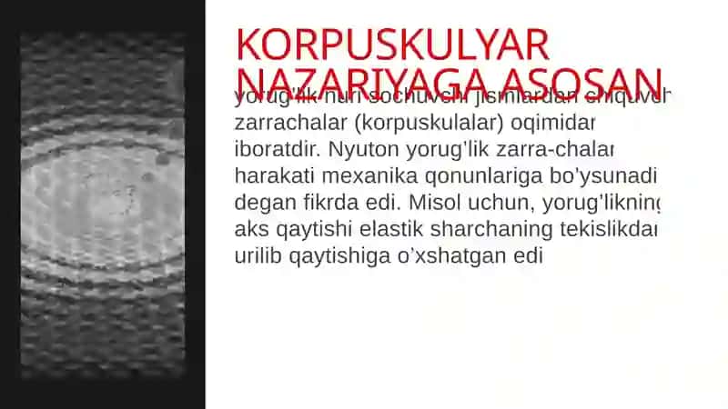 Yorug'lik nurlari. Yorug’likning elektromagnit to’lqin nazariyasi 4