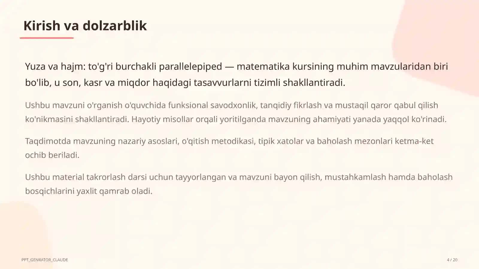 Matematika (5-sinf) 4