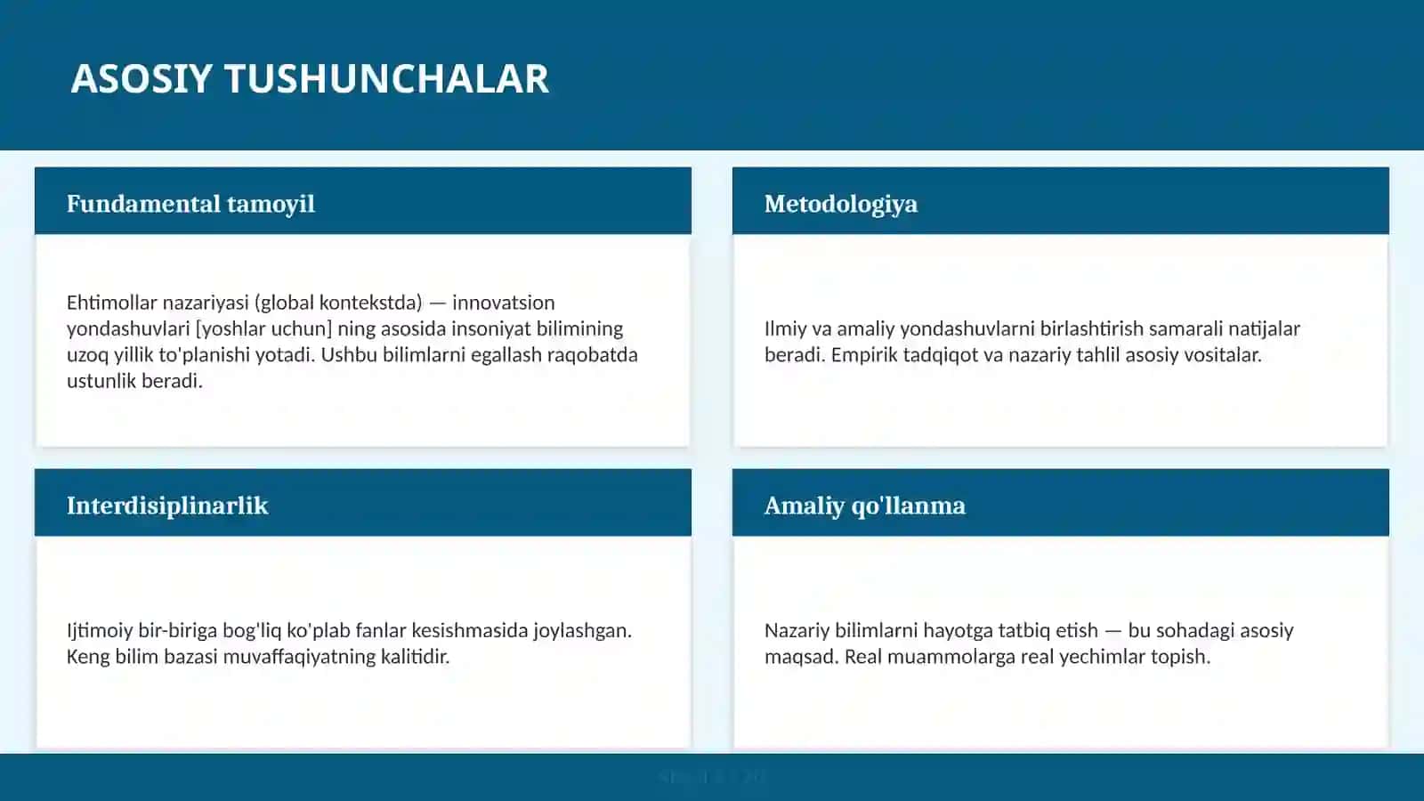 Ehtimollar Nazariyasi (Global Kontekstda) - Innovatsion Yondashuvlari [Yoshlar Uchun] 4