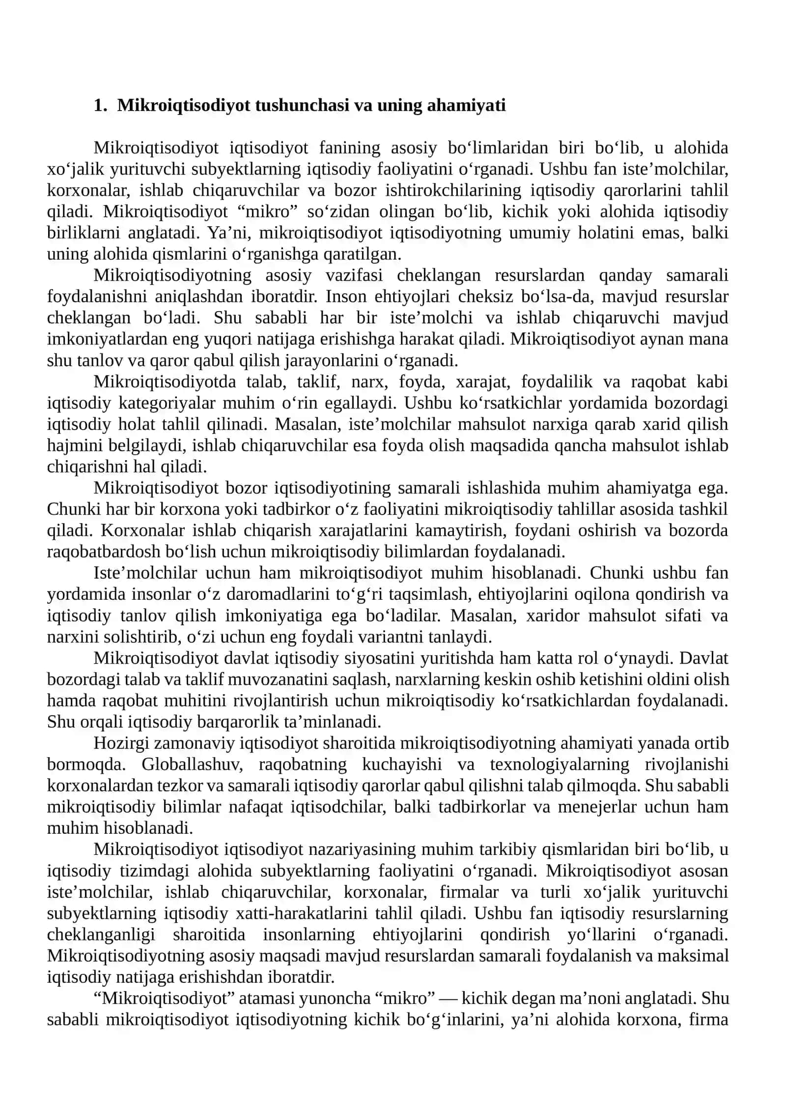Asosiy mikroiqtisodiy ko‘rsatkichlar 4