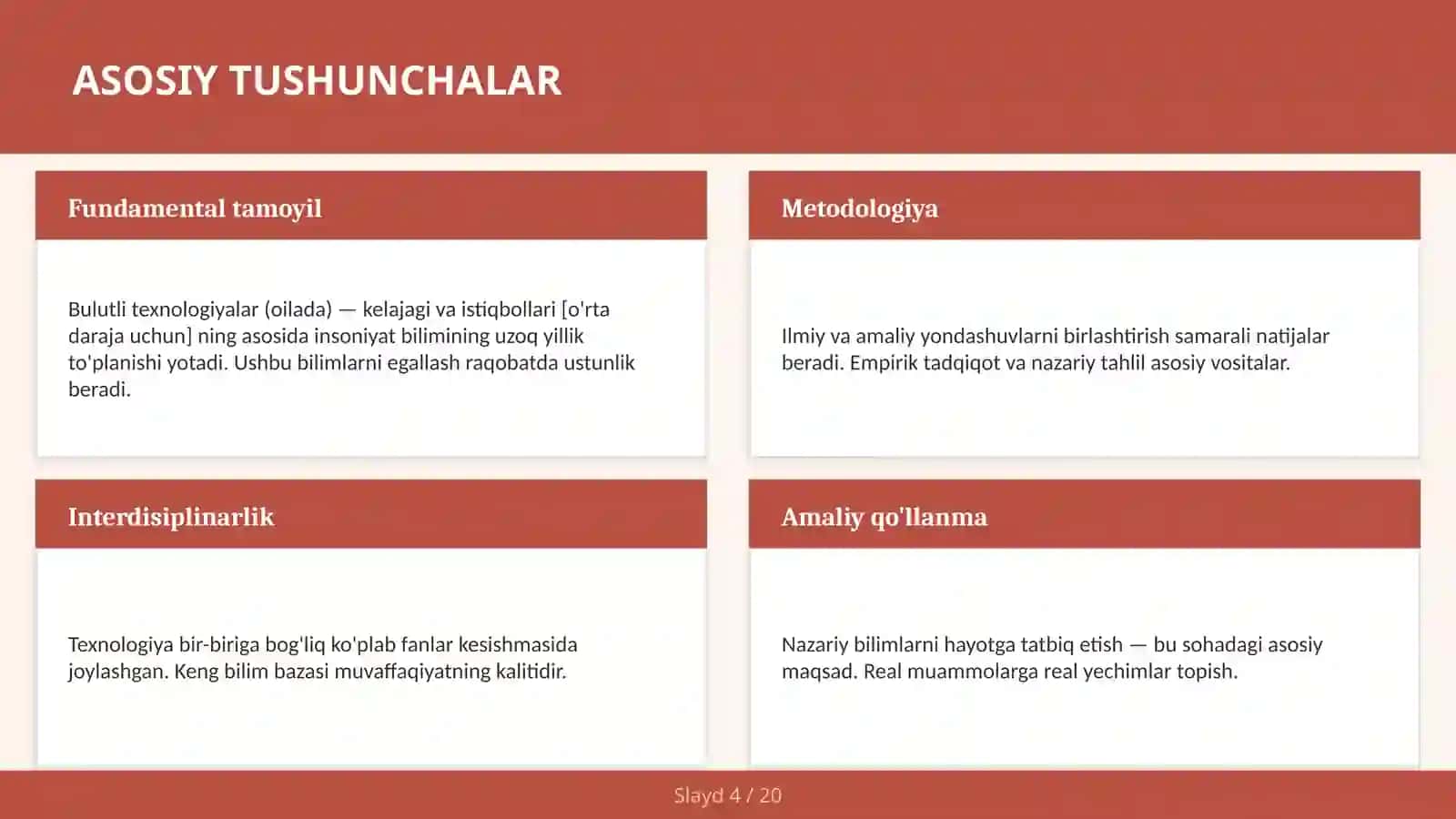 Bulutli texnologiyalar (oilada) — kelajagi va istiqbollari [o'rta daraja uchun] 4
