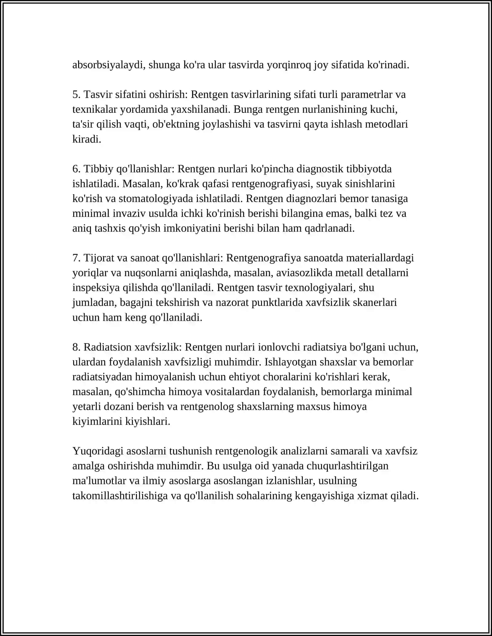 RENTGONOLOGIK ANALIZ PRINSIPLARI 4