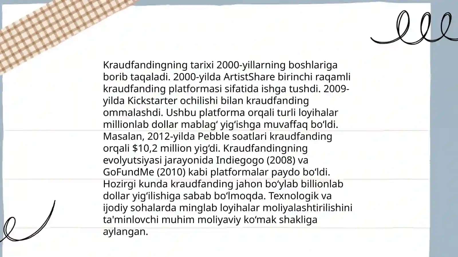 Kraudfanding platformalari va unda mablag' yig'ish 4