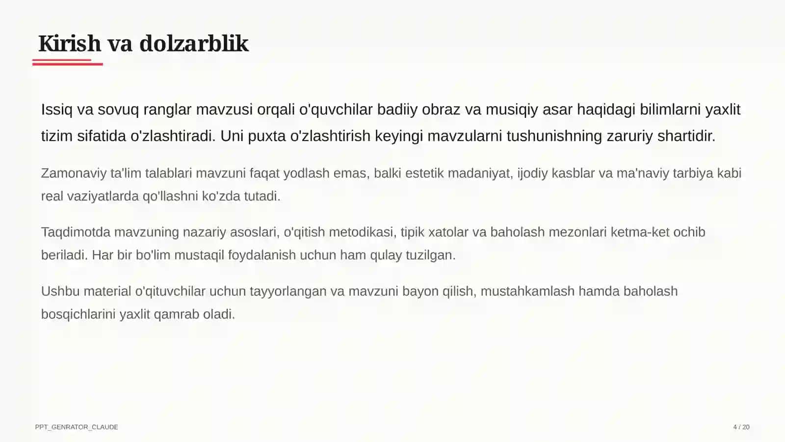 Issiq va sovuq ranglar (2-sinf) 4