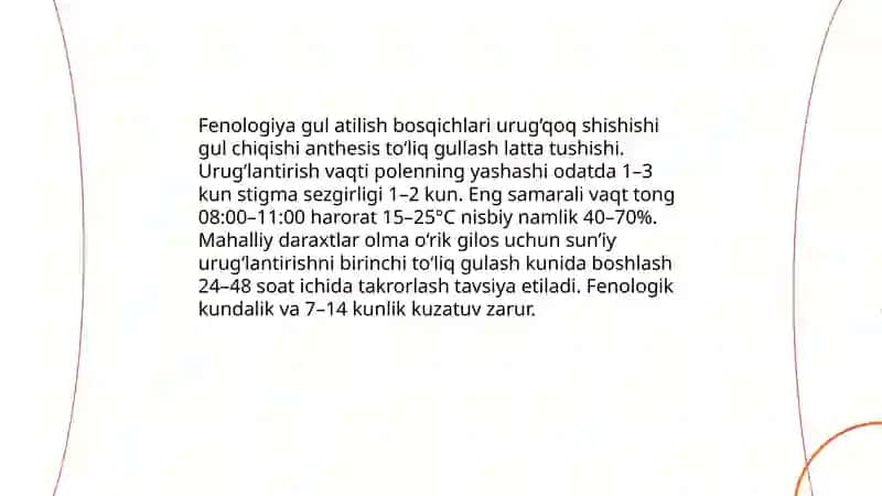 Mahalliy sharoitga mos sun'iy urug'lantirish usulini ishlab chiqish 4