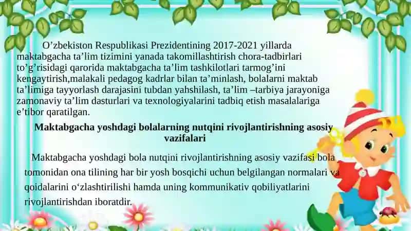 Bolalarni Nutqini O‘stirish Fanining Maqsad va Vazifalari 4