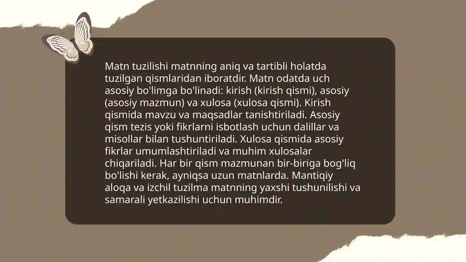Matn tiplari 4