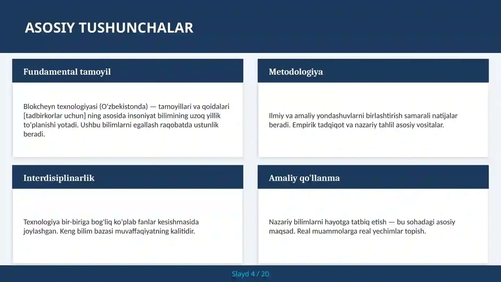 Blokcheyn texnologiyasi (O'zbekistonda) — tamoyillari va qoidalari [tadbirkorlar uchun] 4