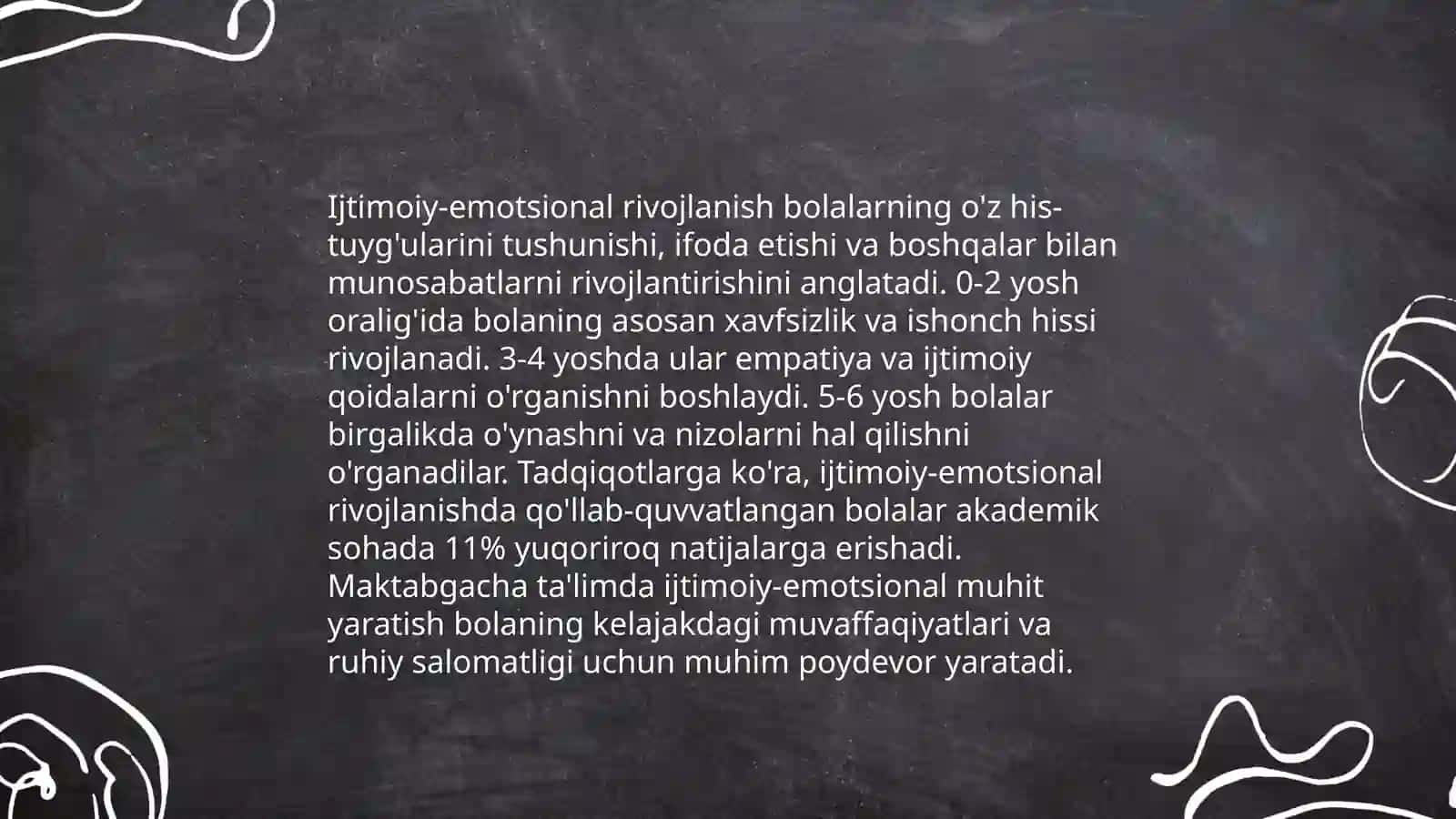 Turli yoshdagi bolalarning psixalogik rivojlanish qobilyatlarini oʻrganish 4