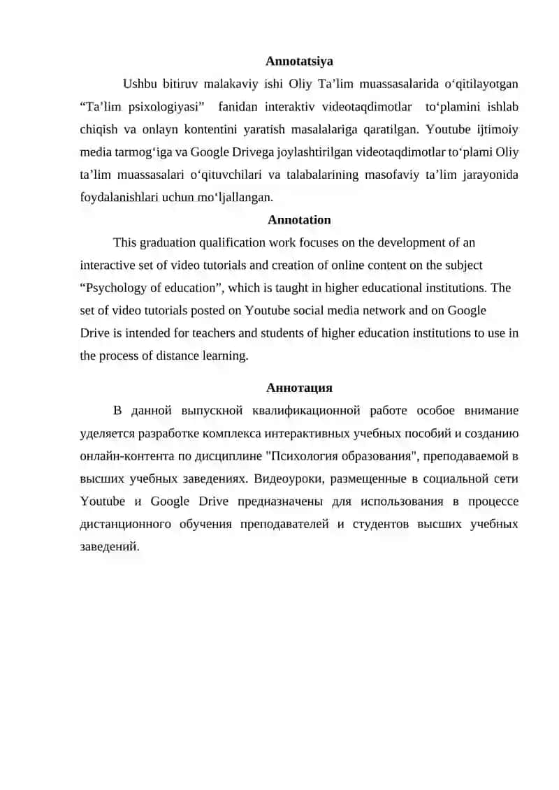 Ta'lim Psixologiyasi Fanidan Interaktiv Taqdimotlar Ishlab Chiqish 4